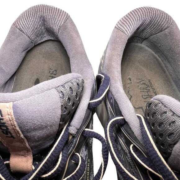 Brooks Ghost 12 Running Shoes Size 7D Women Violet EU38 Wide Purple 1203051D086 - Picture 4 of 16